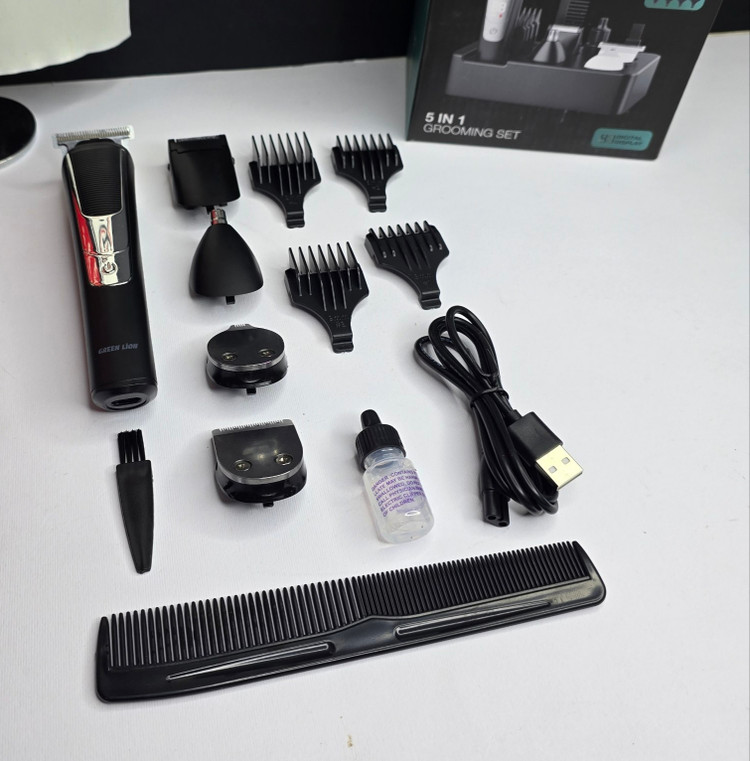 ست ماشین اصلاح صورت و بدن پنج کاره گرین لاین مدل 5in1 Grooming set