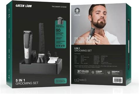 ست ماشین اصلاح صورت و بدن پنج کاره گرین لاین مدل 5in1 Grooming set