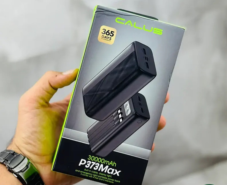 پاوربانک CALUS P273Max ظرفیت 20000mAh با کابلهای داخلی چندمنظوره