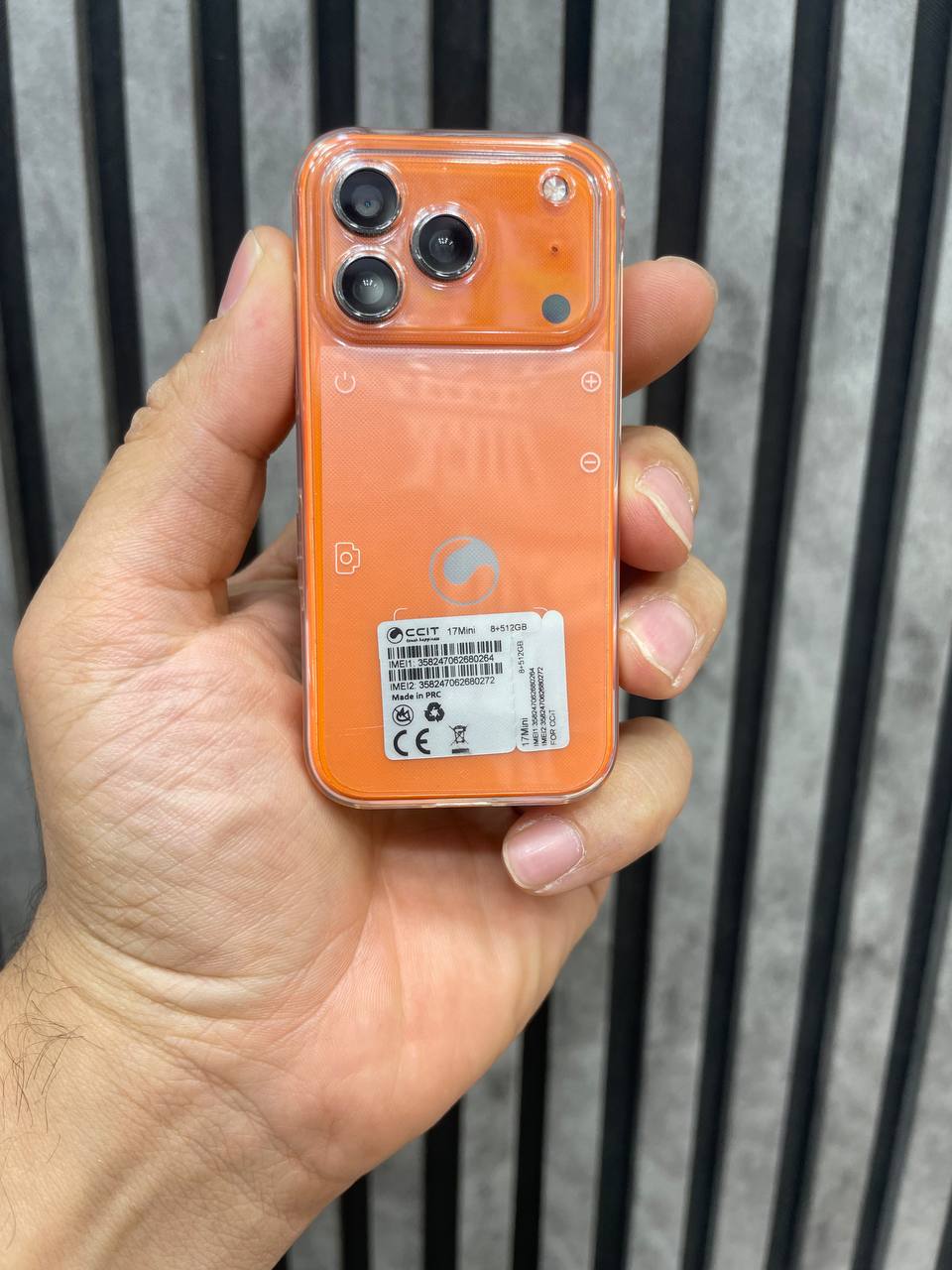 آیفون مینی طرح iphone 17 pro max برند ccit مدل 17mini – حافظه 64 رم 4 گیگابایت|رجیسترشده|دو سیم کارت